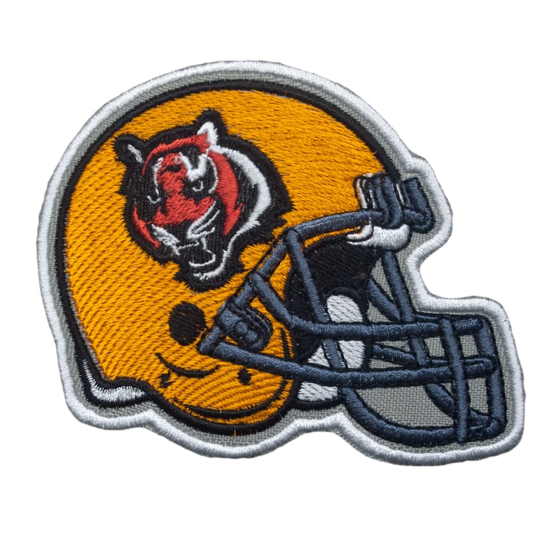 Sew On Size 3/'/' x 4/'/' Helmet of the Bengals player Set of the 5 patches 1 patch BONUS 75mm x 100mm Patches Iron On