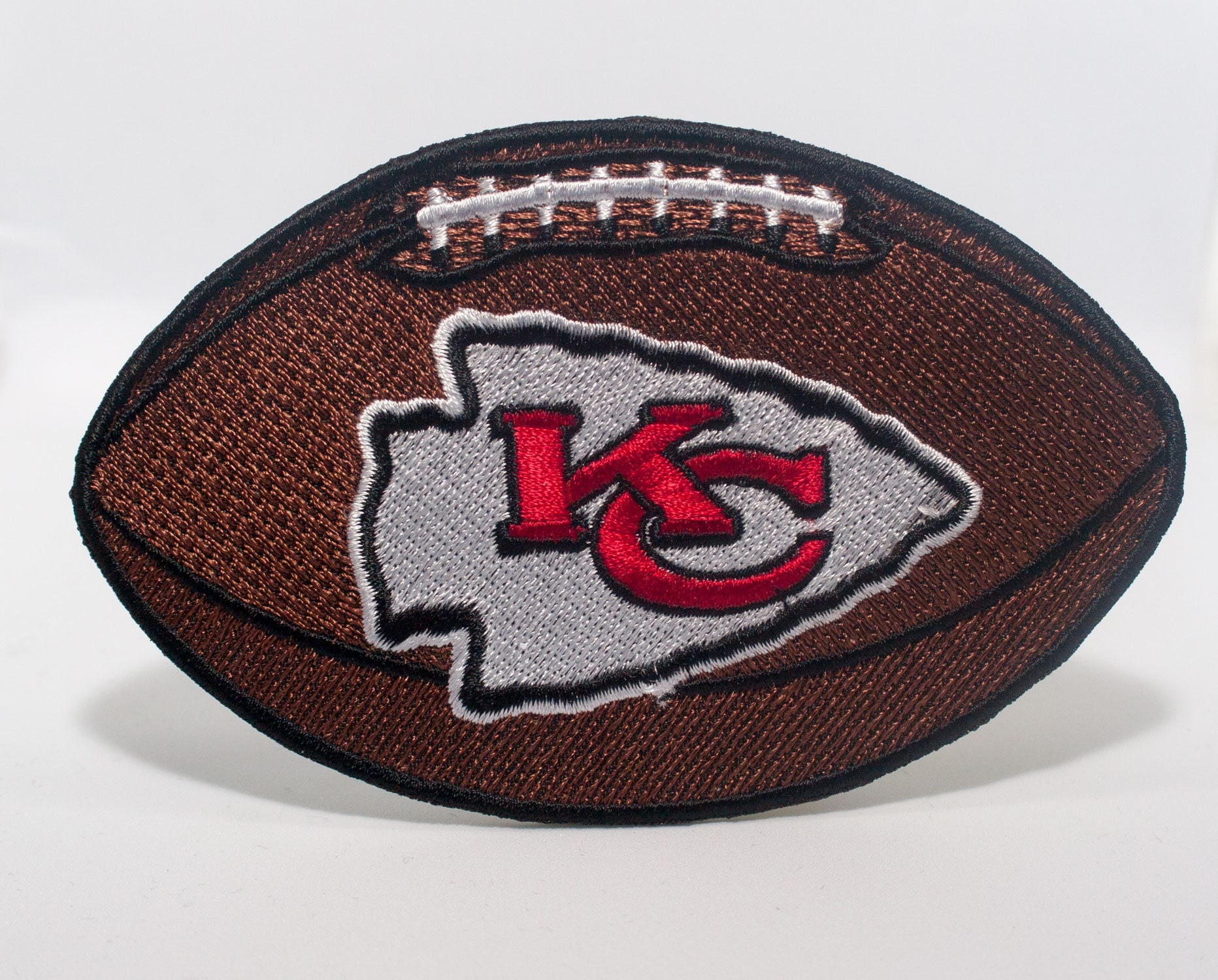 Embroidered Patch. Kansas City Chiefs Ball. Patch Iron On. Sew Etsy
