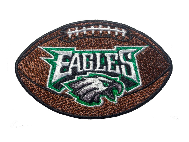 Embroidered Patch. Philadelphia Eagles Ball. 100 Embroidery. Etsy