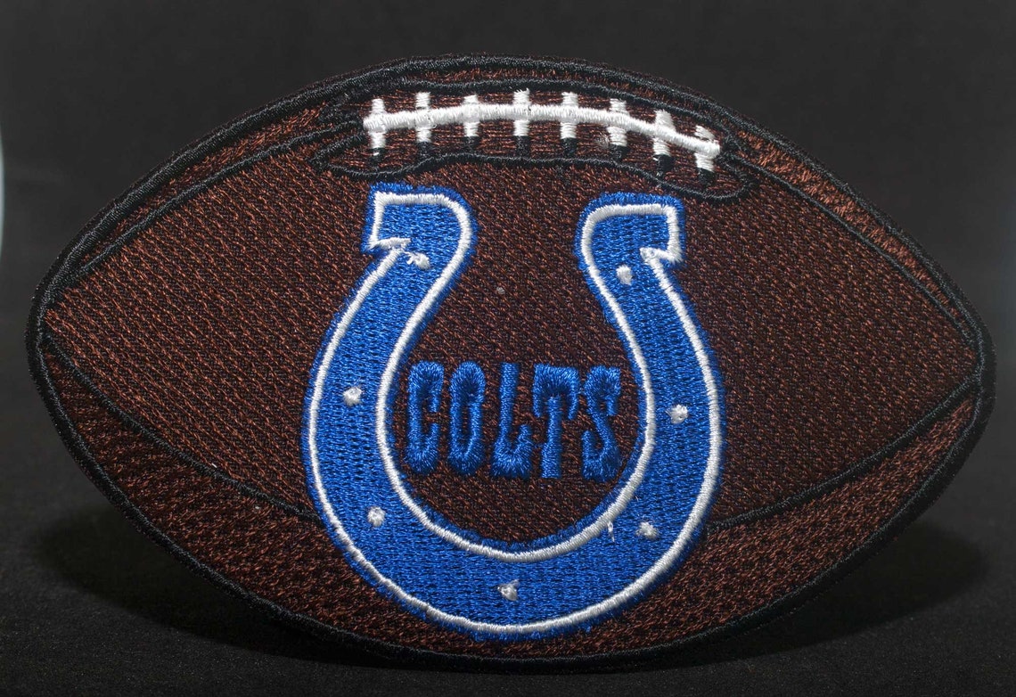 Embroidered Patch. Colts Indianapolis Ball. Patch Iron On. Sew Etsy