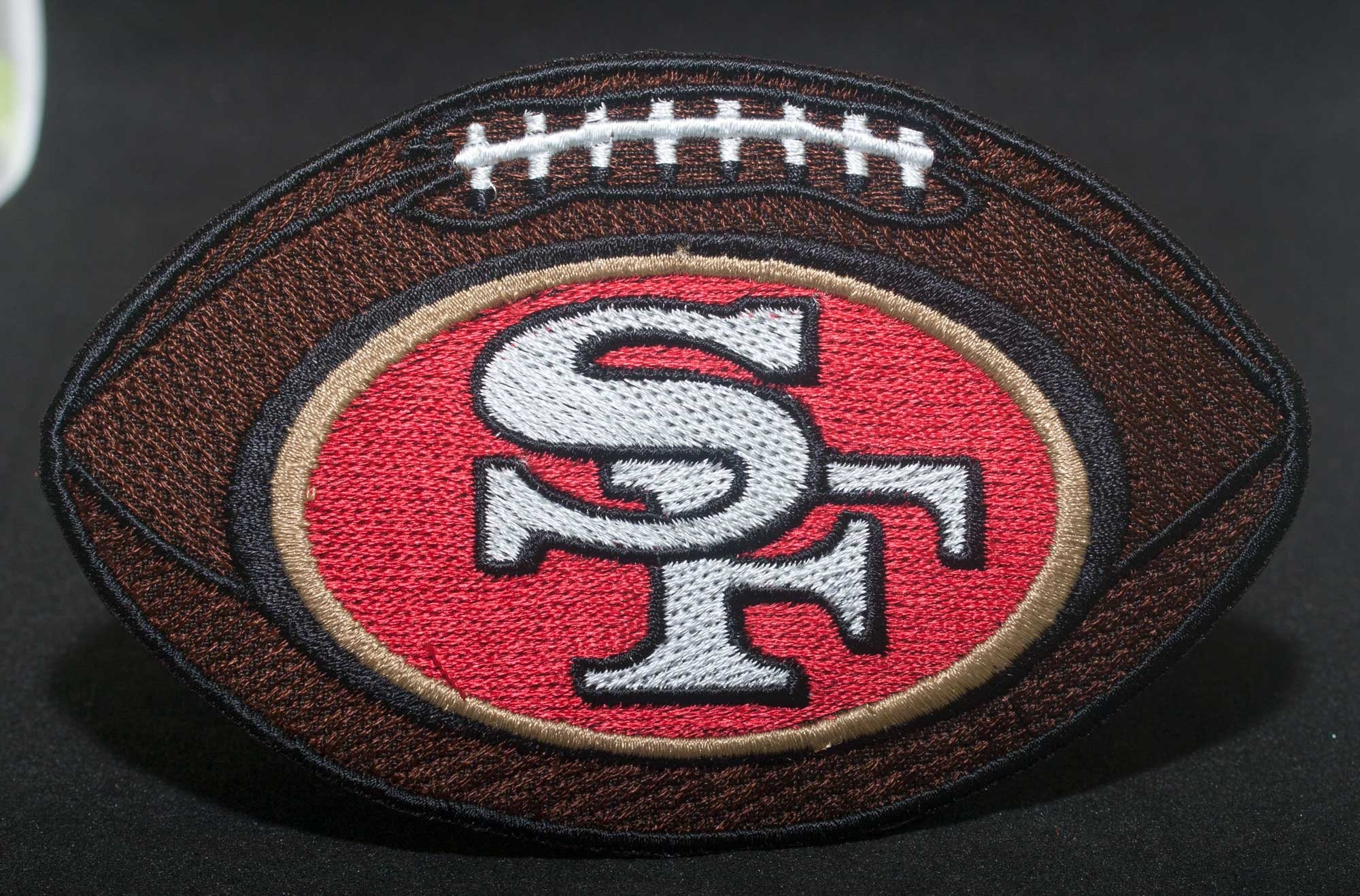 Embroidered Patch. San Francisco forty niners Ball. Patch Iron Etsy