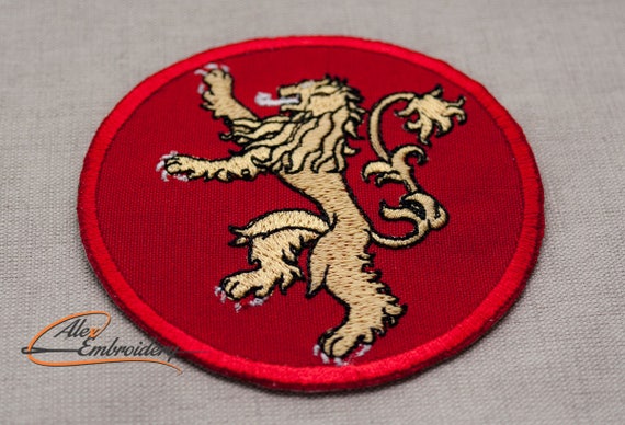 Game of Thrones House of Lannister Iron on Embroidered Patch