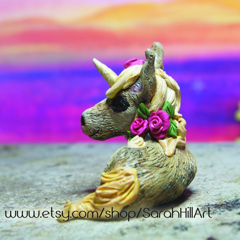 Handmade Baby Unicorn Sculpture by Sarah Hill image 4