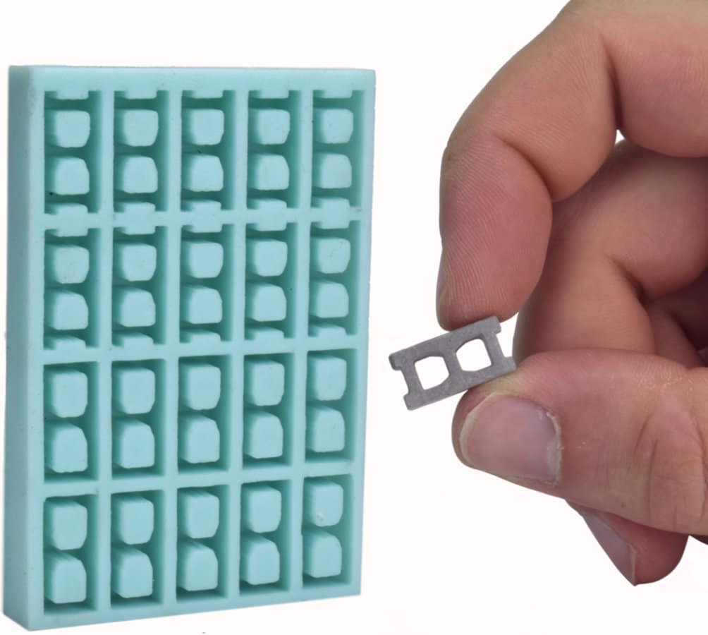 Miniature Cinder Block Mold, 1:18 Scale, Silicone Rubber. A Perfect  Addition to Your Diorama Supplies 