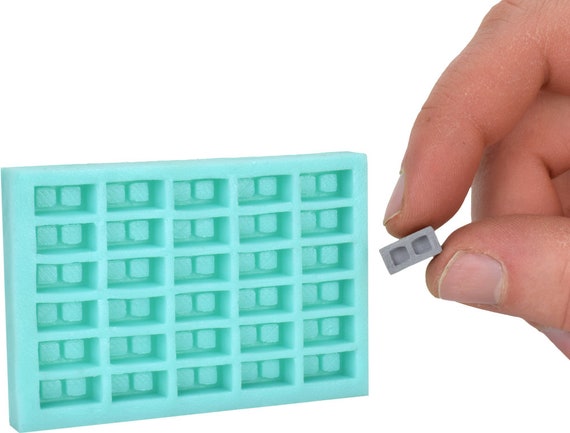 Miniature Cinder Block Mold, 1:35 Scale, Silicone Rubber. A Perfect  Addition to Your Diorama Supplies 