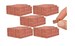 Real Mini Red Bricks - Premium Quality - 1/12 Scale, Perfect for Dioramas, Gifts for Men, Desk Toy, Dollhouse Miniature 