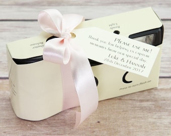 Personalised Ivory Disposable Camera - Wedding Camera - Single Use Camera - Disposable Camera - Wedding Table Decorations - Wedding Camera