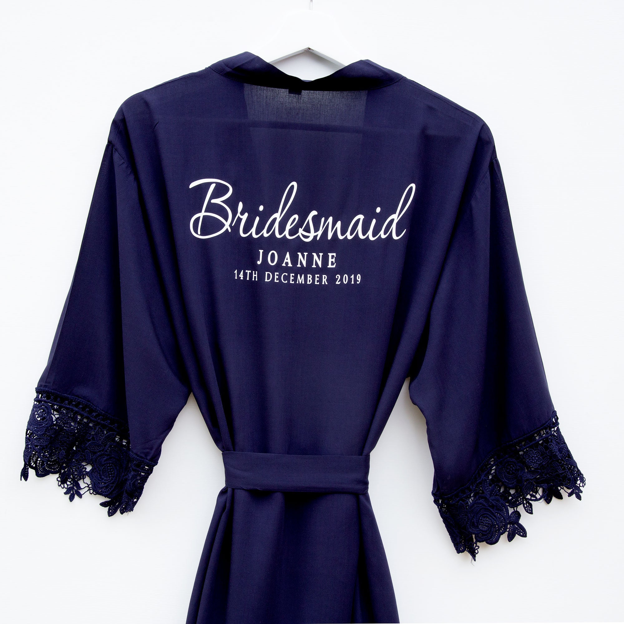 personalised bridal party robes