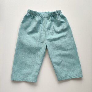 Pantalon en lin pour bébé/ enfant, fille, garçon image 3