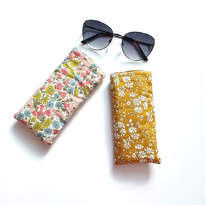 Étui à lunettes en tissu Liberty, Pochette à lunettes,  Étui à lunettes de soleil