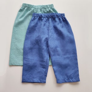 Pantalon en lin pour bébé/ enfant, fille, garçon image 1