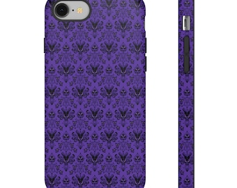 Funda resistente para Pixel, Galaxy y iPhone antiguos con diseño de mansión embrujada