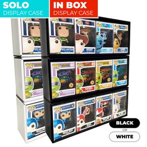 IN BOX 3 pack Single Row Display Cases for Funko Pops, Wall Mountable & Stackable Pop Shelf, Corrugated Cardboard