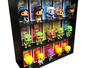 CLASSIC BLACK - Display Case for Funko Pops, Wall Mountable & Stackable Toy Shelf (Cardboard)