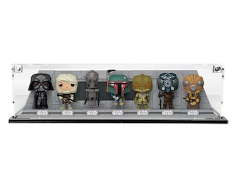 Custom Acrylic Display Case for BOUNTY HUNTERS COLLECTION funko pop out of box complete set (3mm thick, uv resistant)
