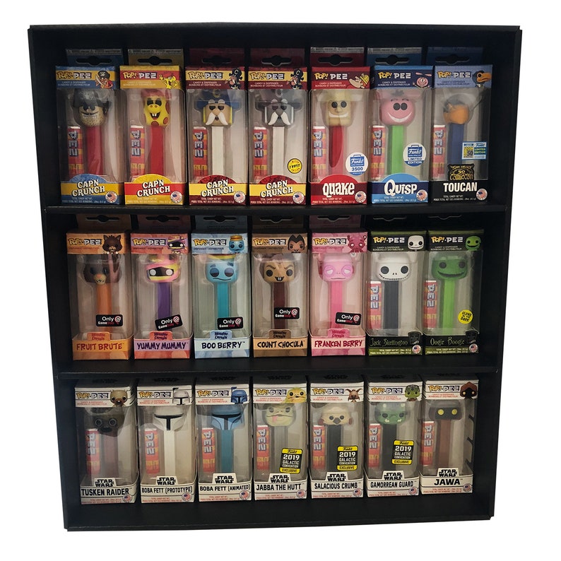 POP PEZ Display Case Wall Mountable & Stackable Toy Shelf Etsy