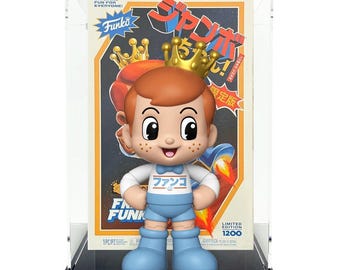 Custom Acrylic Display Case for JUMBO CHAN COMBO funko grail box & figure together (3mm thick, uv resistant)