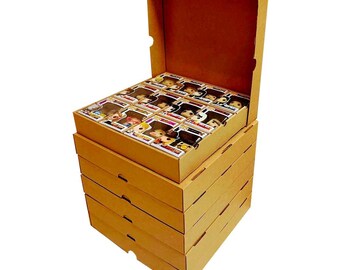 KUBBIE KASE - Kubbie Economy & Kubbie Lid Combo for Funko Pops, Perfect for Conventions (Cardboard)