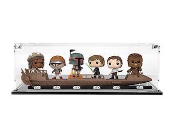 Custom Acrylic Display Case for JABBA'S SKIFF Funko Pop Out of Box Complete Set (3mm thick, UV Resistant)