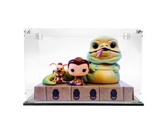 Custom Acrylic Display Case for JABBA PALACE 3 PACK with base funko pop out of box complete set (3mm thick, uv resistant)