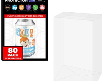 80 Pack of Funko Soda Pop Protectors 12 oz.