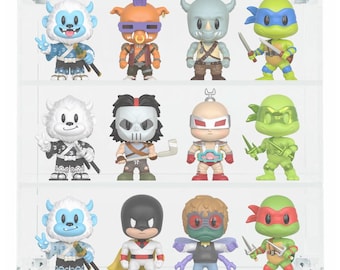 Custom Acrylic Wall Mount Display for THRILLJOY PIX Figures (3mm thick, UV Resistant) 14h x 15w x 4d
