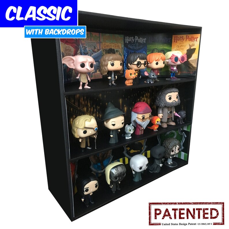 Harry Potter Funko Pop Display Case with 3 Backdrop Inserts | Etsy