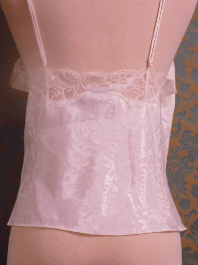 Victoria/'s Secret Cami Size Medium Victoria/'s Secret Vintage Ivory Jacquard Camisole