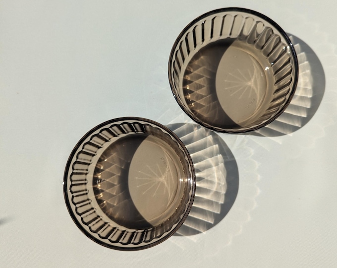 Made in France Vintage Arcopal Tart Pie Dish - Set of 2