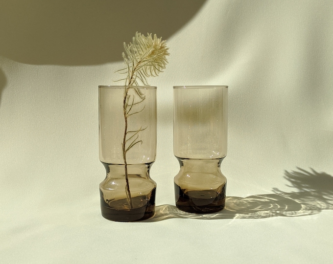Vintage Cocktail Glass Tumblers Novelty - Set of 3