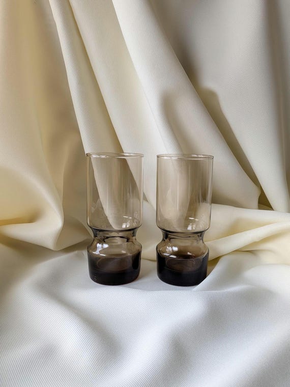Vintage Cocktail Glass Tumblers Novelty - Set of 3