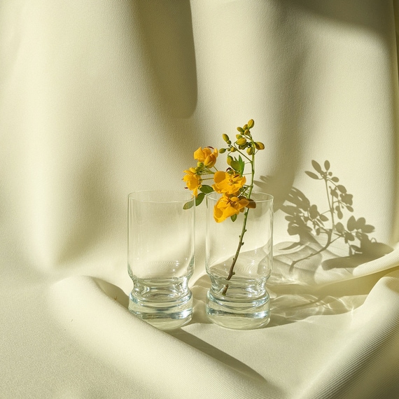 Vintage Sculptural Cocktail Glass - Set of 2