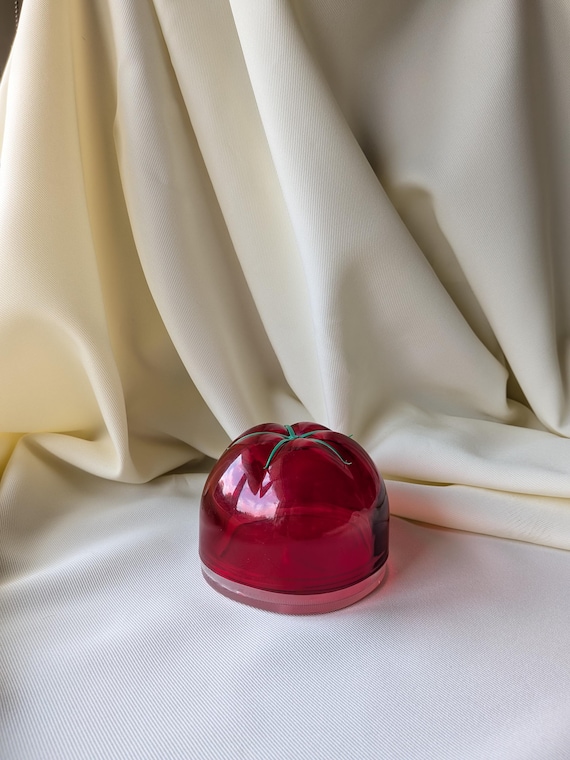 Vintage Tomato-Shaped Storage Container