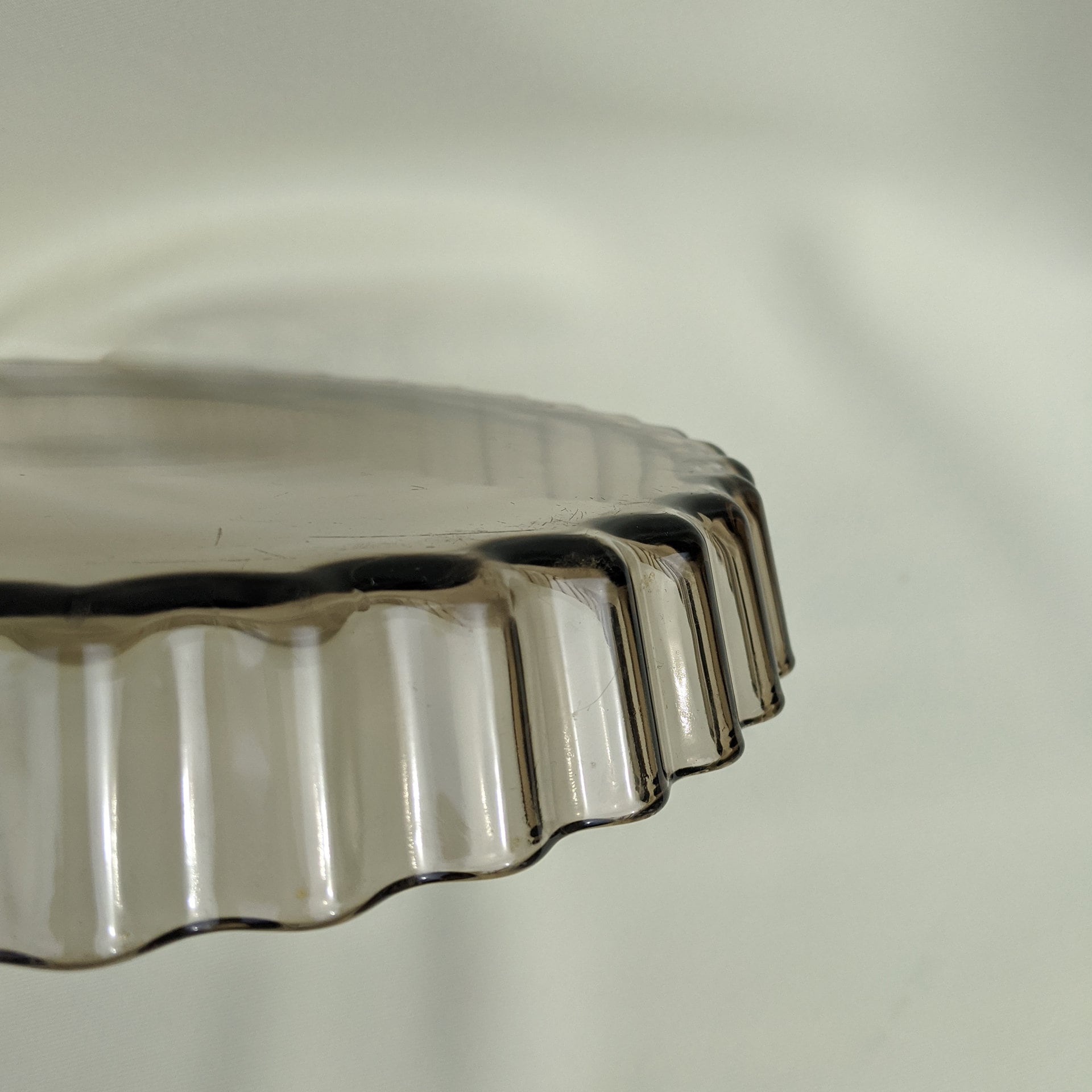 Made in France Arcopal Large Vintage Glass Serving Tart Pie Dish Tray