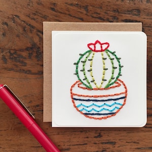 Mini carte cactus | plante en pot de Zazzle.be Liste d'envies Vous avez des idées ? carte bohème | Usine du sud-ouest | Carte cousue main | Étiquette-cadeau | de remerciements | Carte Sud-Ouest