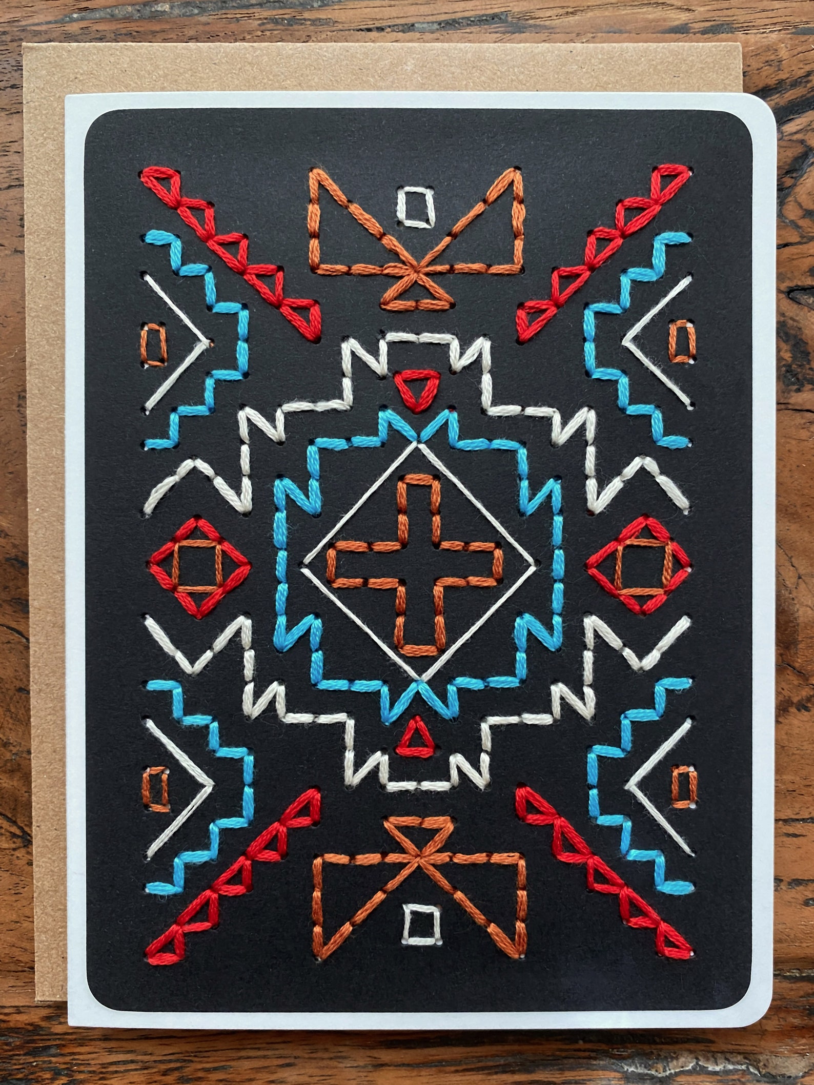Southwest Card | Hand Sewn Card | Mexican Design | Southwest Art ...