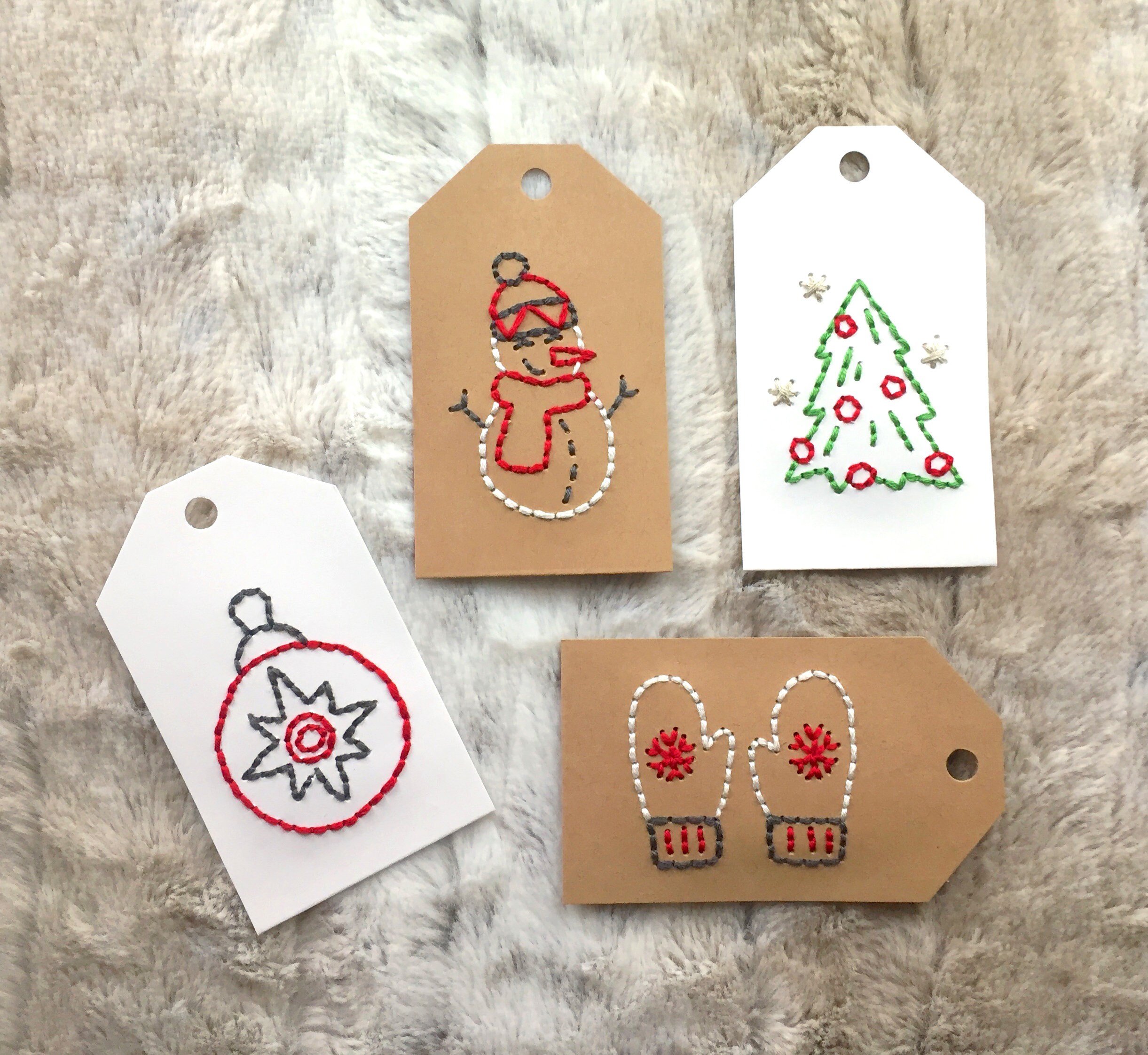 Christmas Tags Holiday Tags Christmas Tree Snowman - Etsy UK