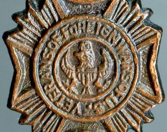 WWII Veterans of Foreign Wars of U.S. Lapel Pin Screwback