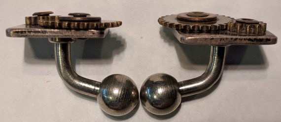 Vintage Frank Rebajes "Gears" Cuff Links - image 6