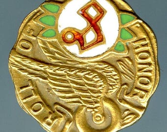 Honor Roll Lapel pin Awarded 3-4-20 14k Gold