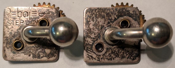 Vintage Frank Rebajes "Gears" Cuff Links - image 5