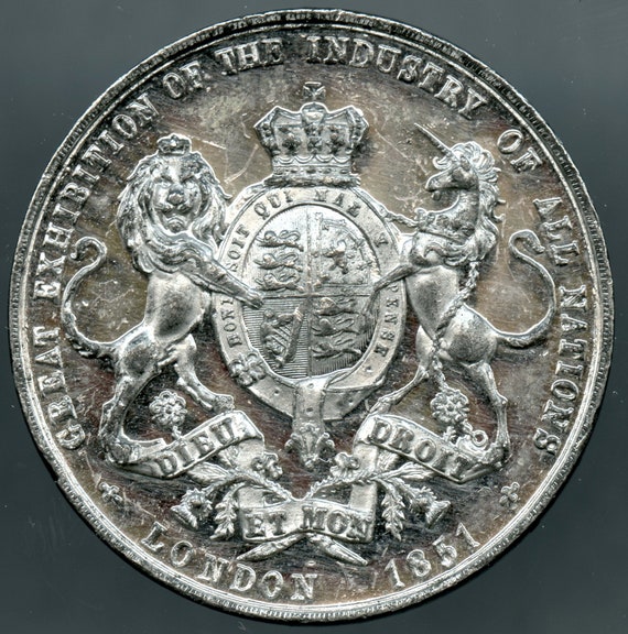 メダル 1851 Great Britain – Prince Albert Industrial Exhibition Medal - Etsy