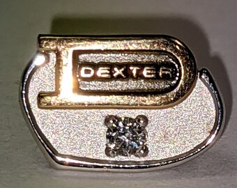 Dexter Corporation Service Pin 14k White and Yellow gold with diamond