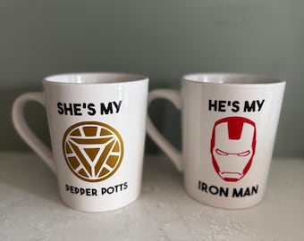 Iron Man themed mug set