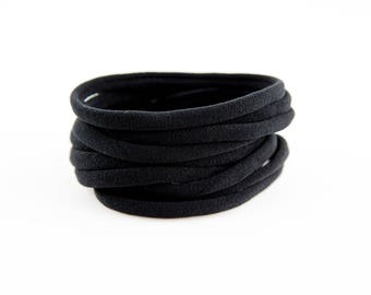 black nylon headbands