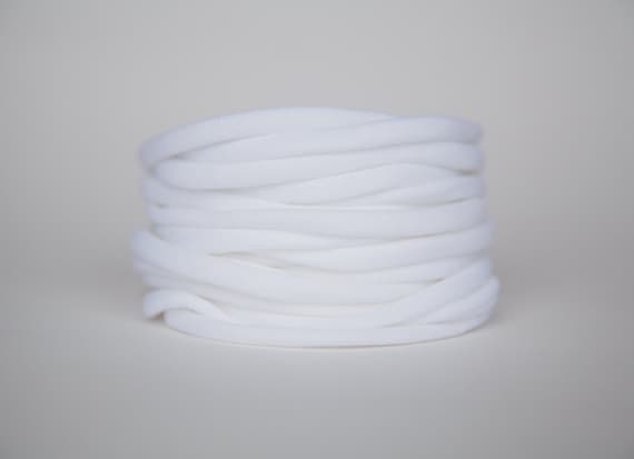 white nylon headbands