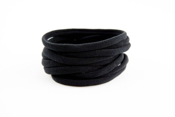 black nylon headbands