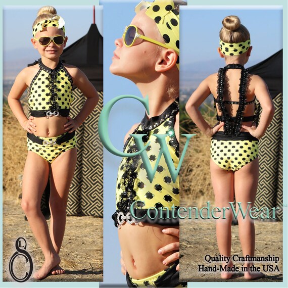 Teenie Weenie Yellow Polka Dot Bikini