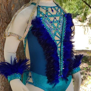 Turn Me Loose Child M (M/L) Handmade Dance Costume for Performance Competition Contemporary Jazz Acro Tap Lyrical Dances Costumes Made USA