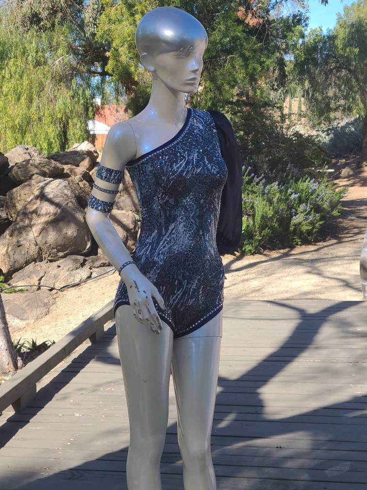 Contenderwear Metallix Blue Steel Child Size 12 Child Large Etsy